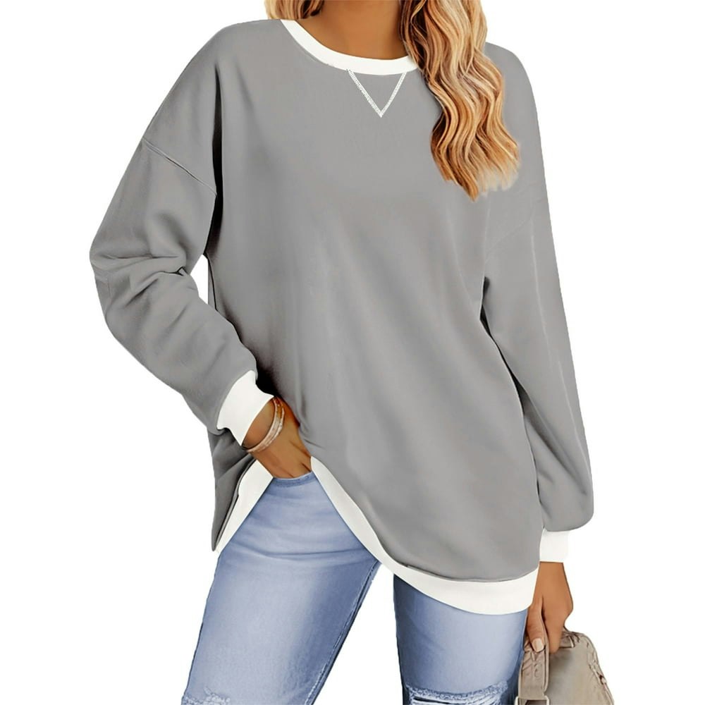 Fantaslook Women's Color Block Crewneck Sweatshirt: $14.79 Fantaslook Women's Color Block Crewneck Sweatshirt: $14.79