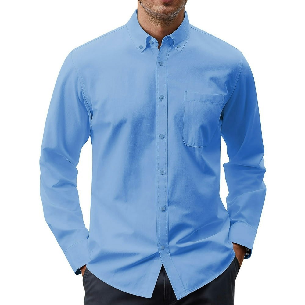 Gents Bliss Men's Long Sleeve Oxford Dress Shirt: $17.09