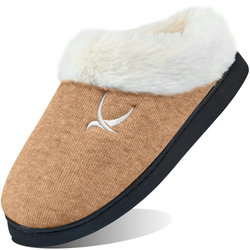 Ecetana Women's Memory Foam Fluffy Slip-On House Slippers: $9.82 Ecetana Women's Memory Foam Fluffy Slip-On House Slippers: $9.82