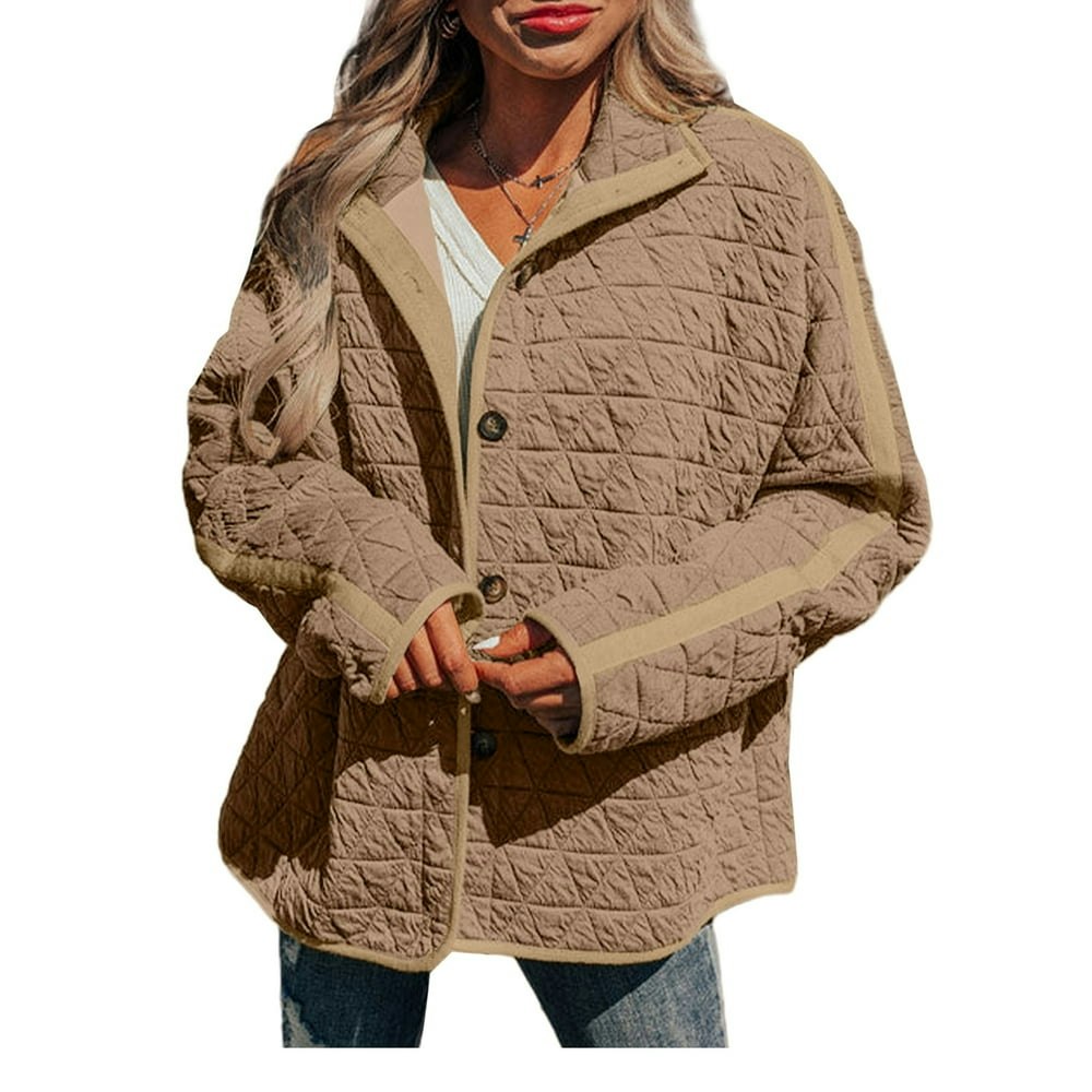 Shewin Women's Quilted Puffer Jacket: $37.87
