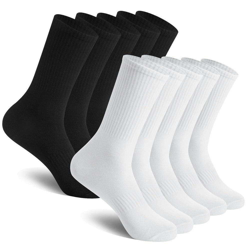Usavemo Women's Crew Socks 10-Pair Pack: $14.98 Usavemo Women's Crew Socks 10-Pair Pack: $14.98
