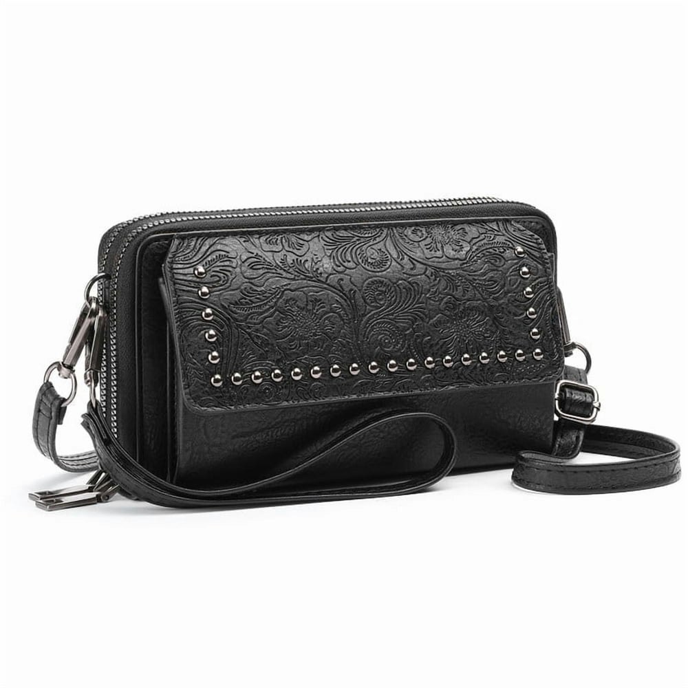 Falan Mule Small Leather Crossbody Cell Phone Wallet Wristlet Purse with 2 Straps: $19.79 Falan Mule Small Leather Crossbody Cell Phone Wallet Wristlet Purse with 2 Straps: $19.79