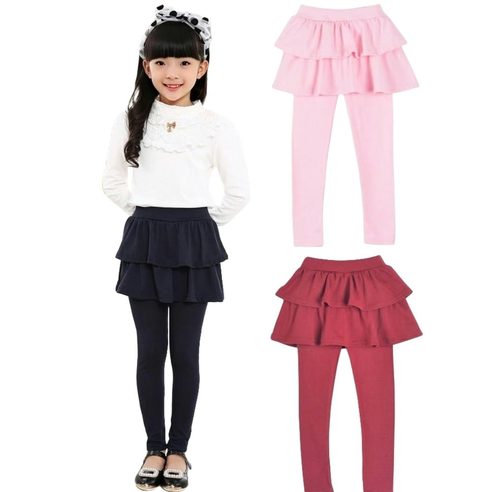 Girls Ruffle Tutu Leggings 3-Pack Sizes 3-10: $25.92