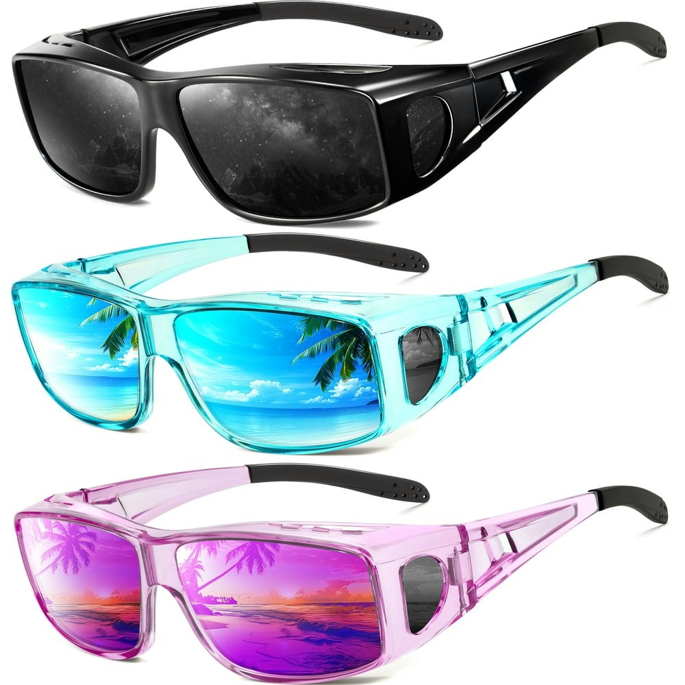 Kaliyadi Fit-Over-Glasses Polarized Wraparound Sunglasses: $18.94 Kaliyadi Fit-Over-Glasses Polarized Wraparound Sunglasses: $18.94