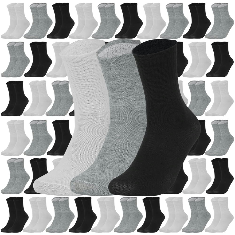Sophproton Crew Socks 150-Pair Bulk Pack Size 9-11: $49.99