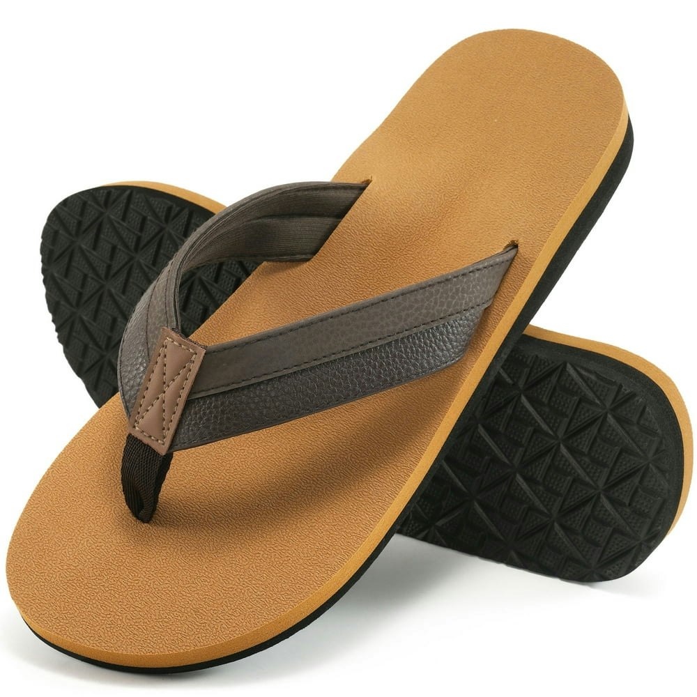Ecetana Men's Comfort Flip Flop Sandals with Arch Support: $9.94 Ecetana Men's Comfort Flip Flop Sandals with Arch Support: $9.94