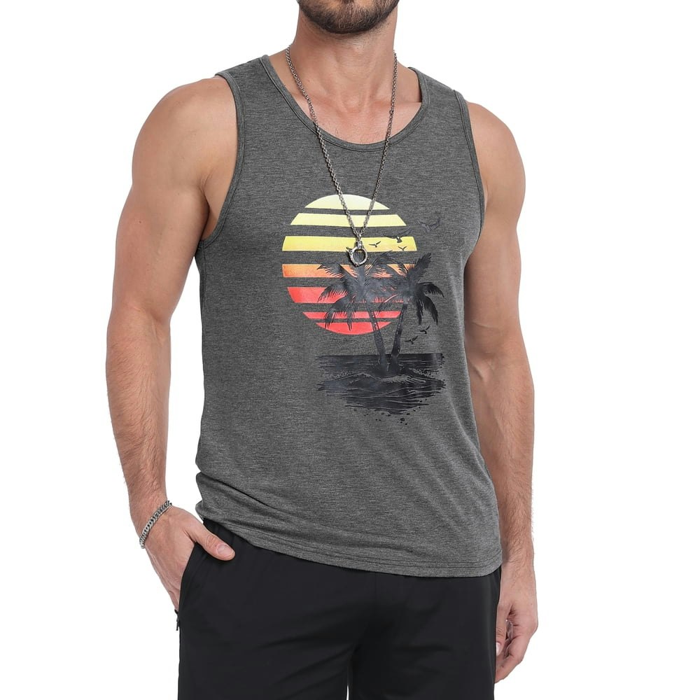 Giruns Men's Graphic Tank Top 2-Pack: $14.99 Giruns Men's Graphic Tank Top 2-Pack: $14.99