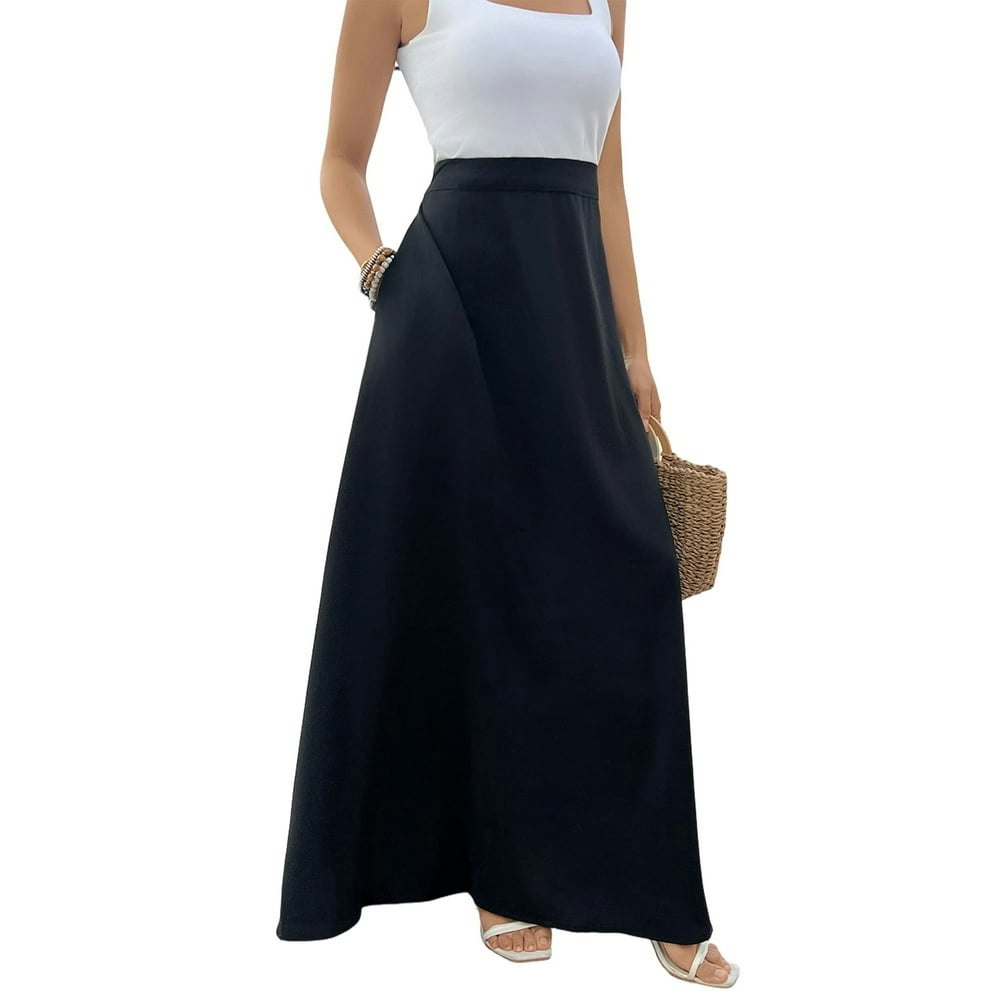 Somer Women's High-Waist Maxi Beach Dress with Pockets: $14.79