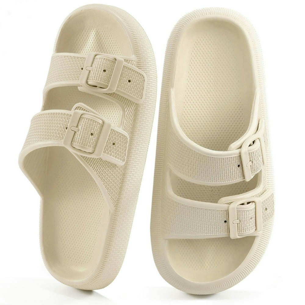 Ecetana Women's Non-Slip Cloud Slide Sandals: $12.99