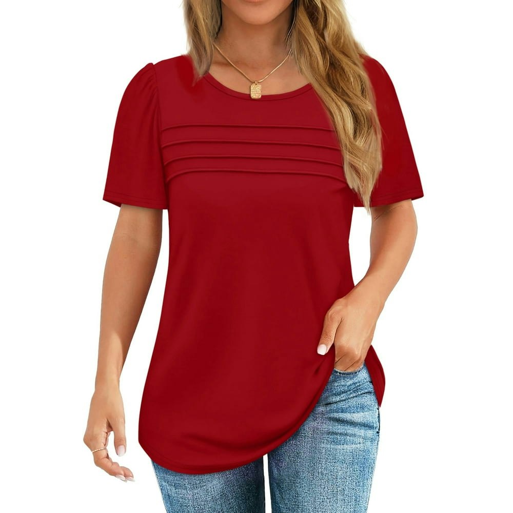Fantaslook Women's Pleated Tunic Blouse: $12.99