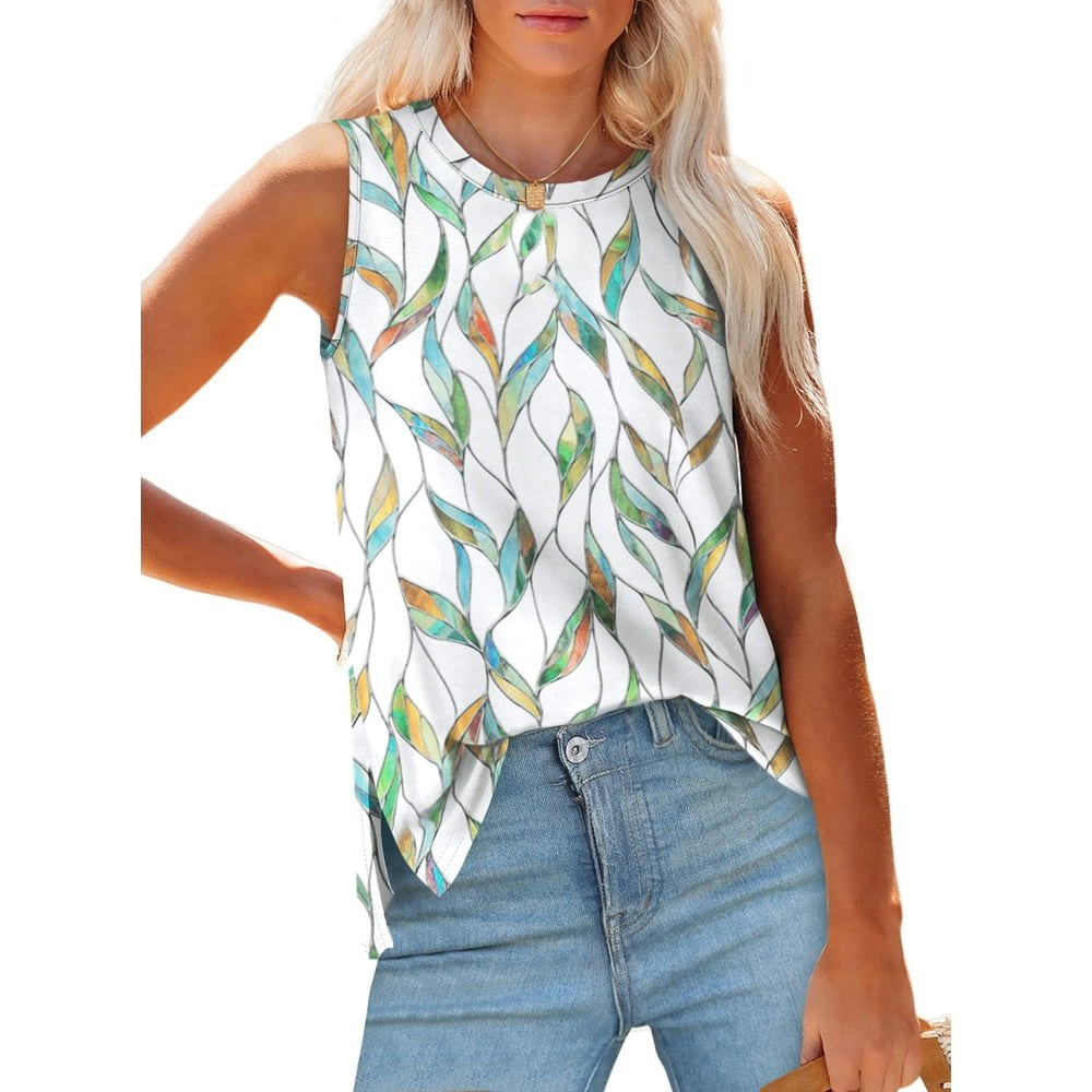 Fantaslook Women's Floral Sleeveless Tank Top: $11.19 Fantaslook Women's Floral Sleeveless Tank Top: $11.19
