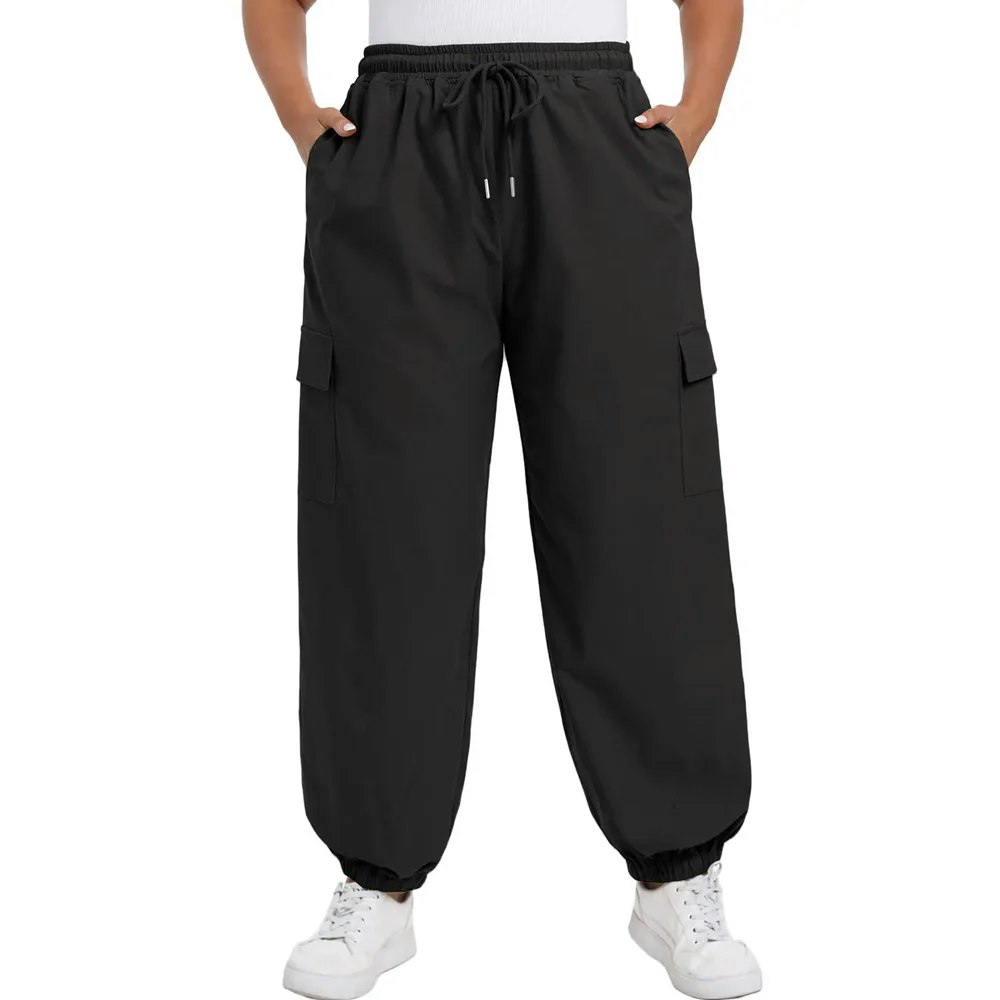 Cueply Women's Plus Size Cargo Jogger Pants with Pockets: $18.95 Cueply Women's Plus Size Cargo Jogger Pants with Pockets: $18.95