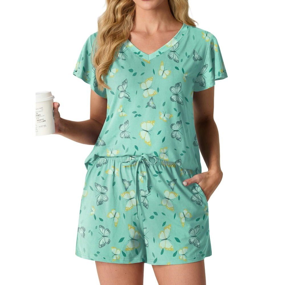 Mintreus Women's Knit Pajama Set 2-Piece: $13.99