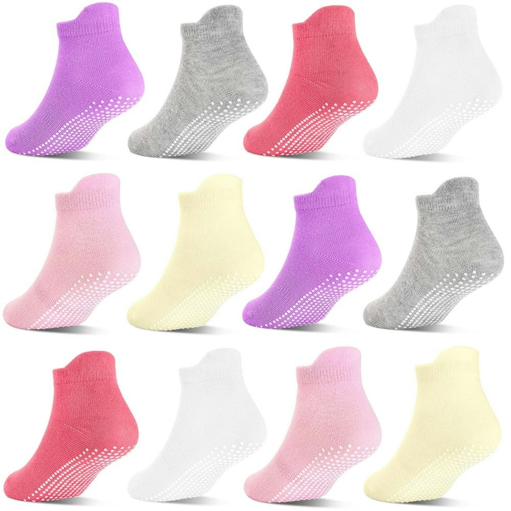 Elutong Non Slip Grip Toddler Ankle Socks 12-Pair: $10.79 Elutong Non Slip Grip Toddler Ankle Socks 12-Pair: $10.79