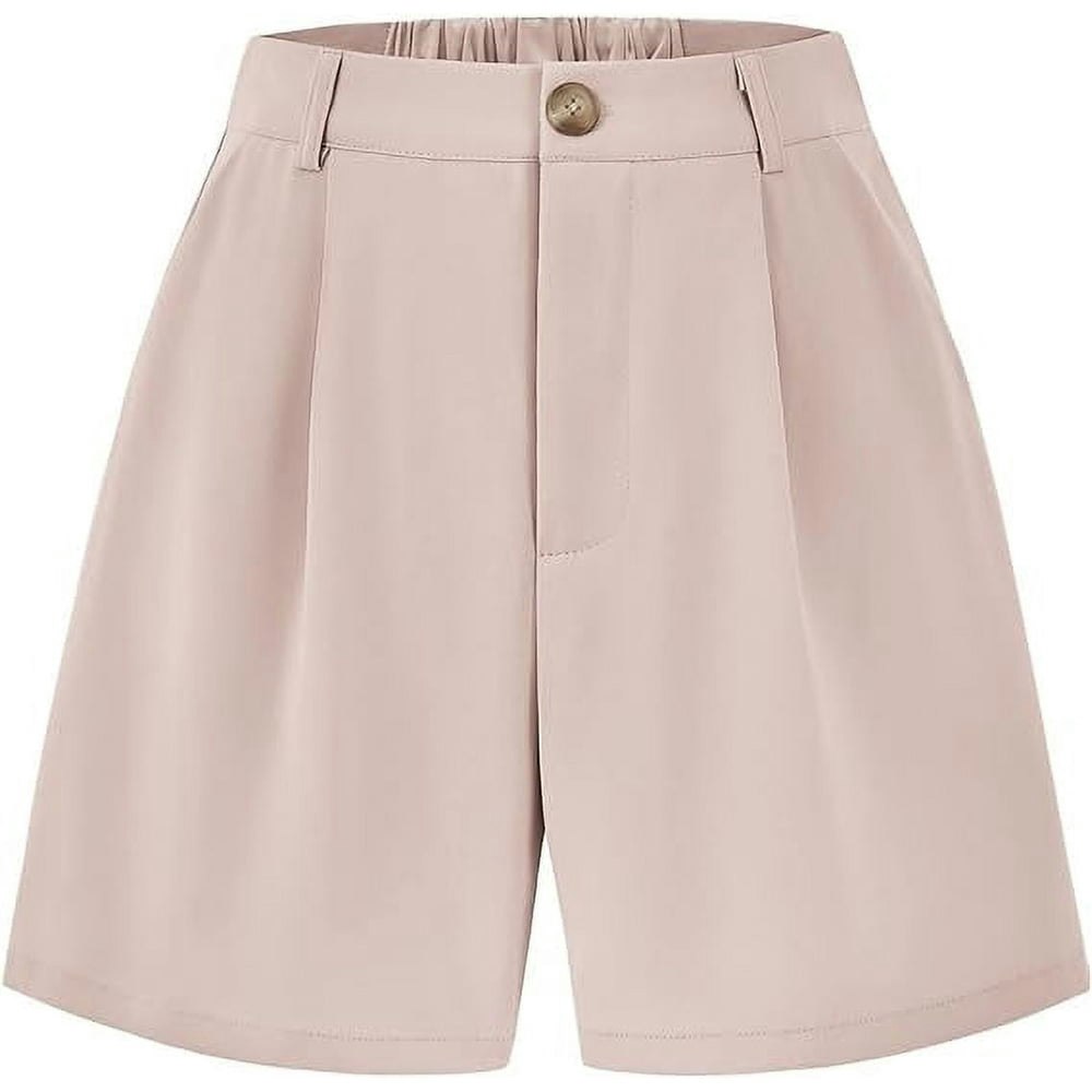 FreshPretty Women's Pleated Wide-Leg Trouser Shorts: $12.99