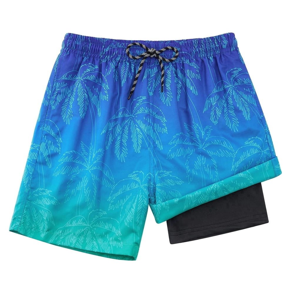 Boys Swim Trunks with Compression Liner 7-20T: $19.97