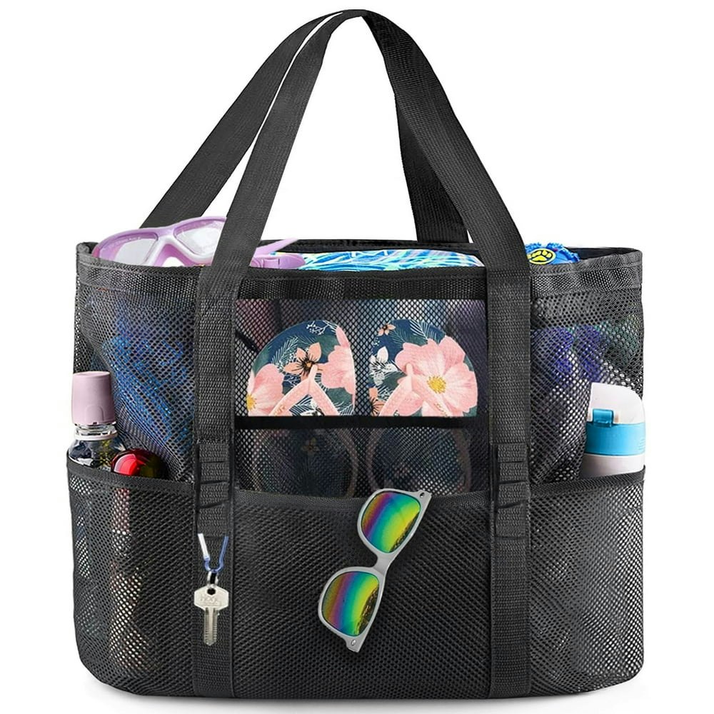 Inadays Extra Large Mesh Beach Tote Bag with 8 Pockets: $12.99 Inadays Extra Large Mesh Beach Tote Bag with 8 Pockets: $12.99