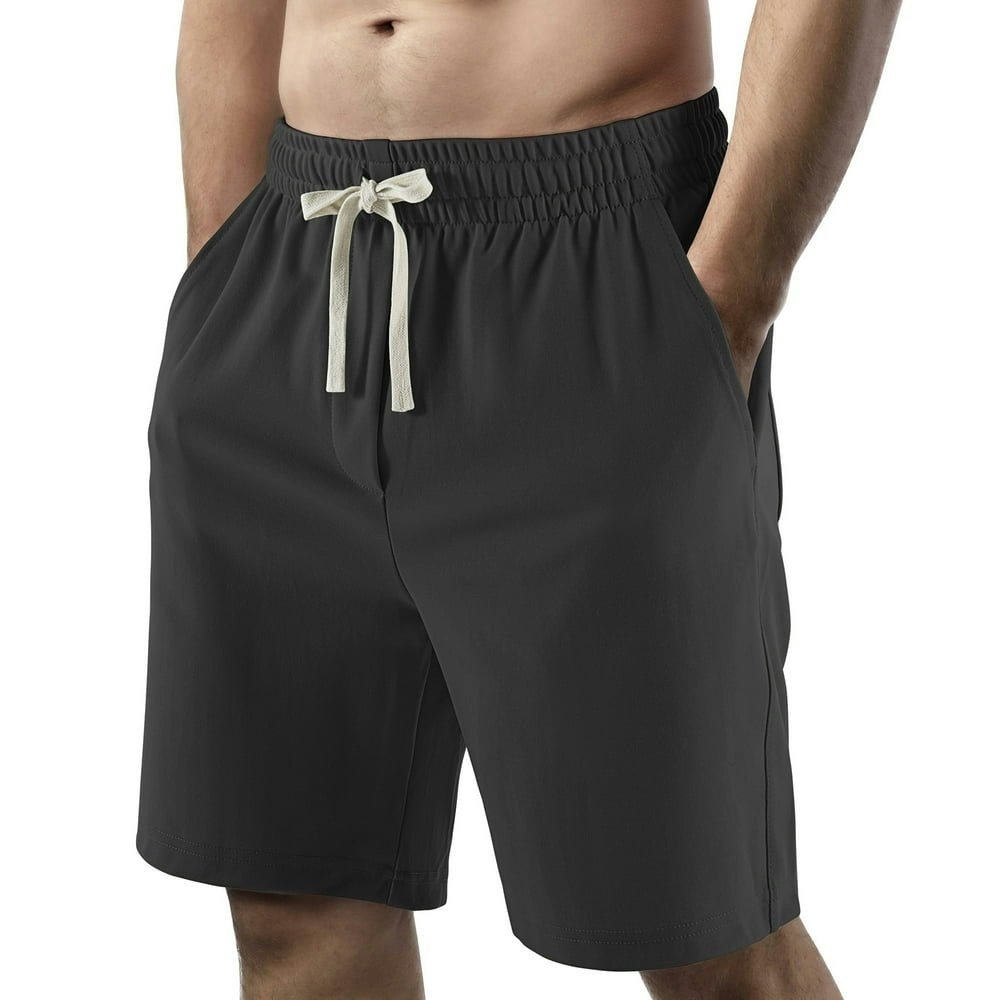 Redess Men's Drawstring Elastic Waist Shorts with Pockets: $12.99