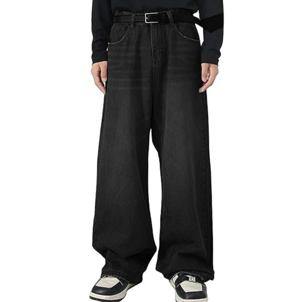 Emmiol Men's Wide Leg Baggy Jeans: $29.98