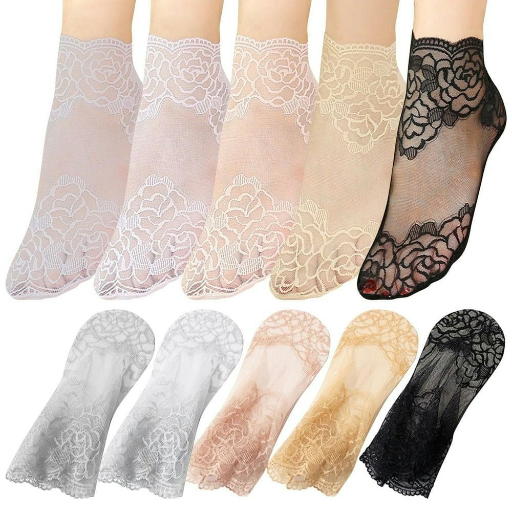 Giracoa Women's Lace Fishnet Ankle Socks 10-Pair Pack: $8.99 Giracoa Women's Lace Fishnet Ankle Socks 10-Pair Pack: $8.99