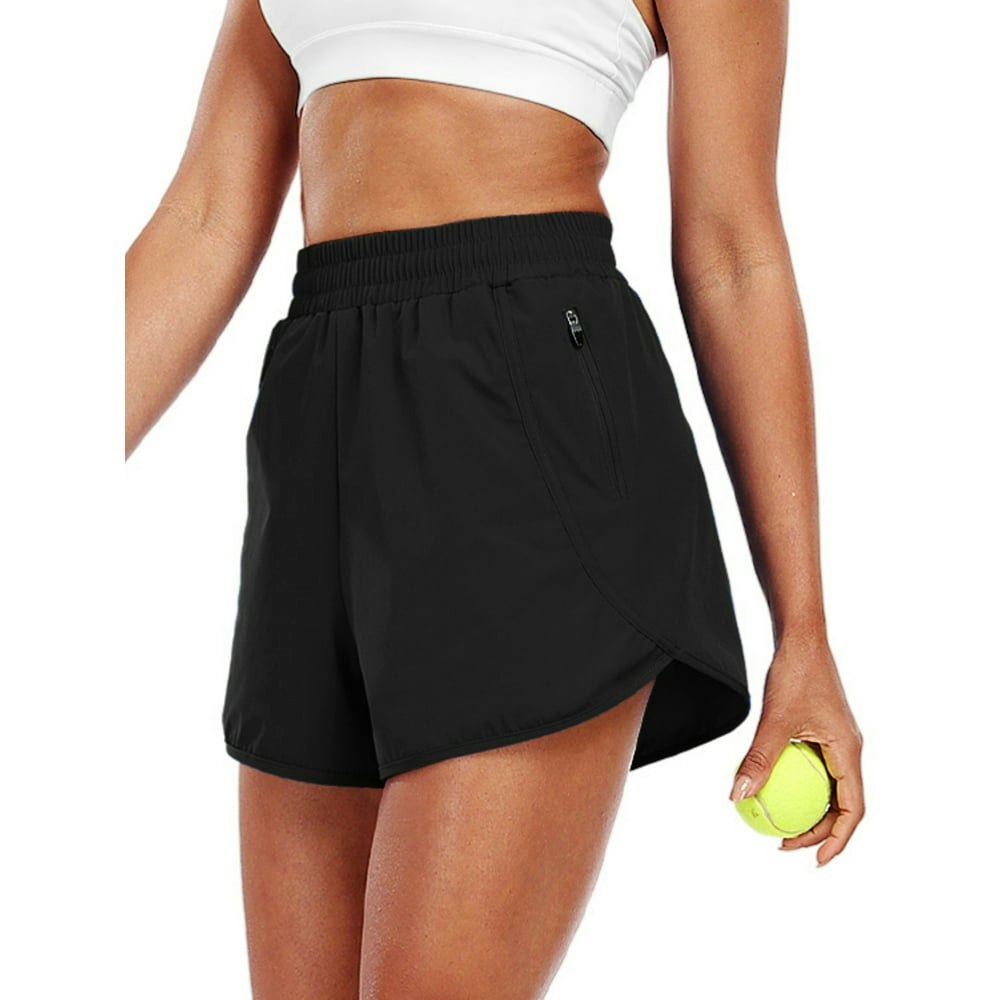 Neleus Women's Workout Shorts with Side Pocket Size L: $14.93