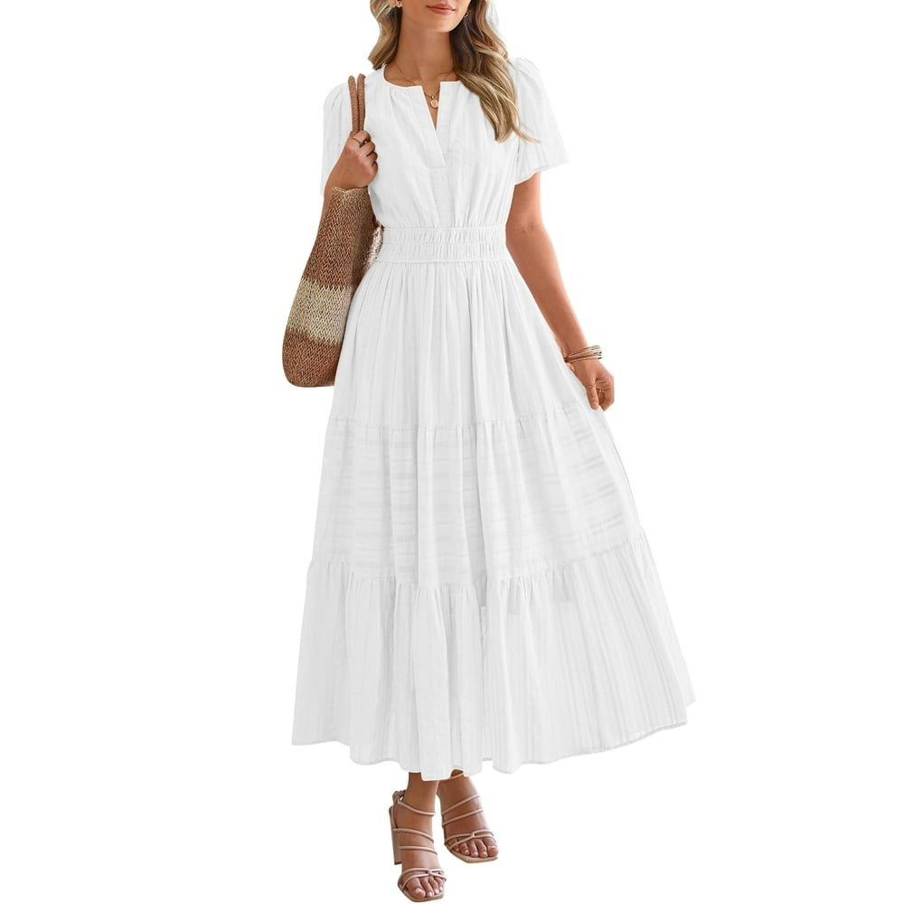 FreshPretty Women's V-Neck Midi Maxi Dress with Pockets: $30.99 FreshPretty Women's V-Neck Midi Maxi Dress with Pockets: $30.99