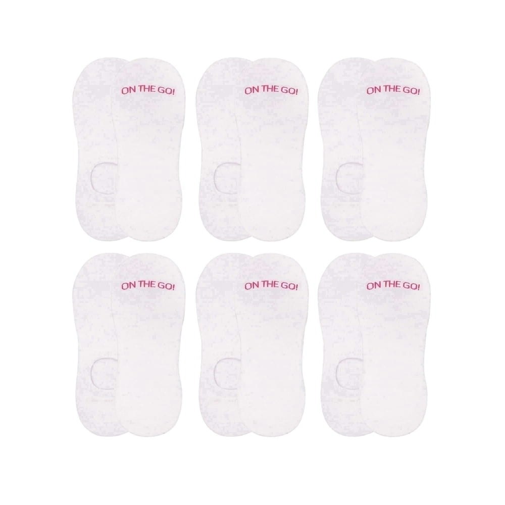 On the Go Women's Invisible Socks 6-Pair Pack White: $14.44 On the Go Women's Invisible Socks 6-Pair Pack White: $14.44