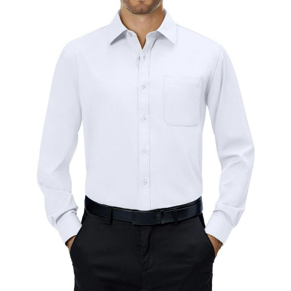 Sogami Men's Long Sleeve Collared Button-Up Shirt: $16.88