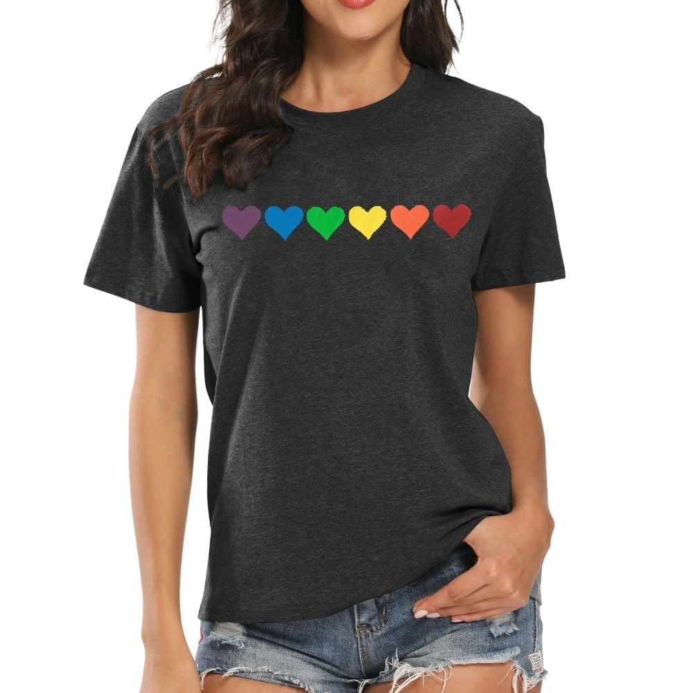 Mousya Women's Gay Pride Rainbow Graphic T-Shirt: $11.89 Mousya Women's Gay Pride Rainbow Graphic T-Shirt: $11.89