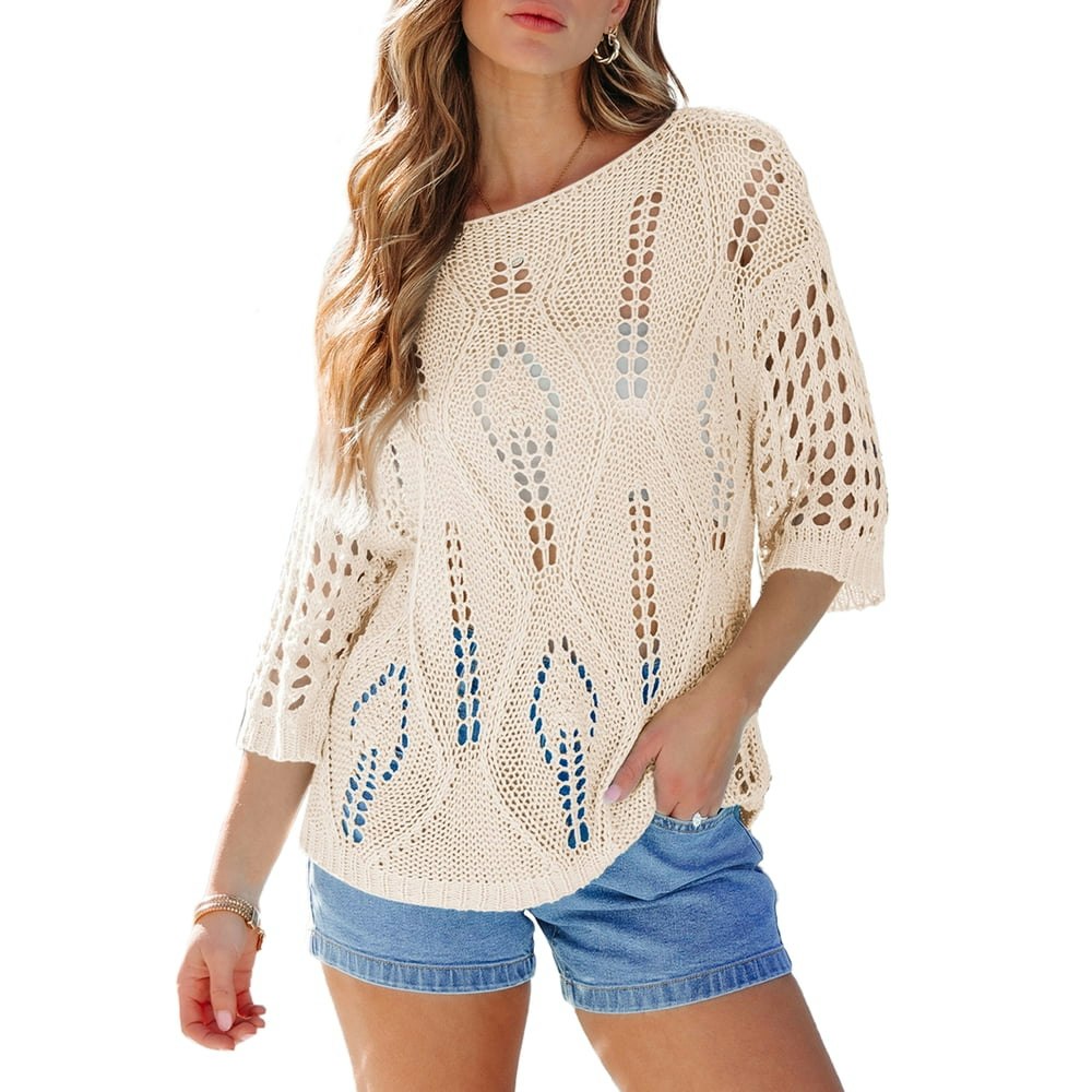 Dokotoo Women's Crochet Swimsuit Cover-Up Top: $18.99 Dokotoo Women's Crochet Swimsuit Cover-Up Top: $18.99