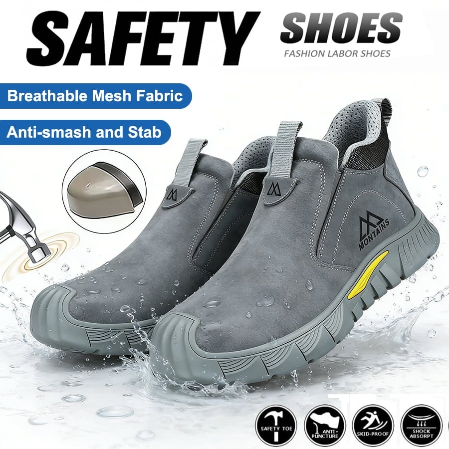 XQJ Men's Slip-On Steel Toe Safety Work Shoes Size 8: $29.69 XQJ Men's Slip-On Steel Toe Safety Work Shoes Size 8: $29.69