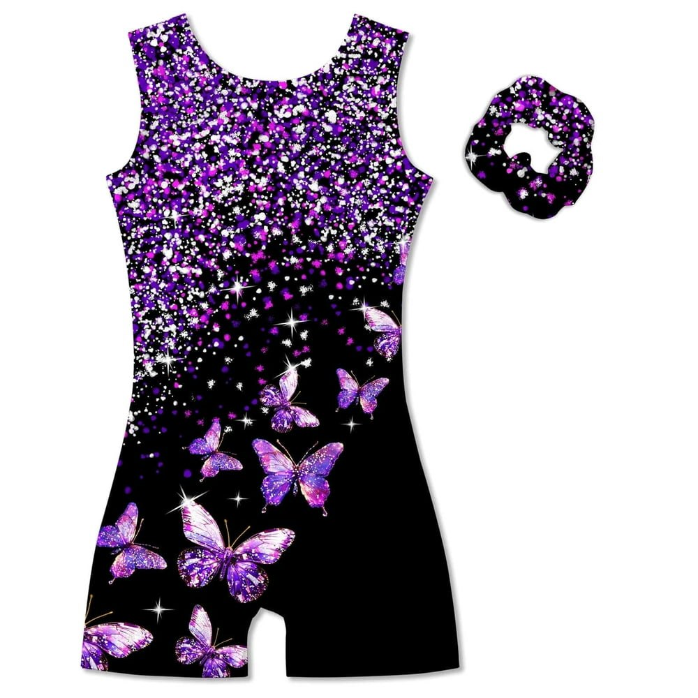 Aideaone Girls' Sparkle Gymnastics Leotard with Scrunchie: $13.79 Aideaone Girls' Sparkle Gymnastics Leotard with Scrunchie: $13.79