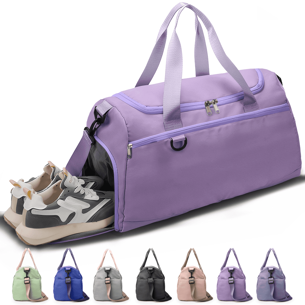 Gynky Travel Duffle Bag with Shoe Compartment and Wet Pocket: $18.99