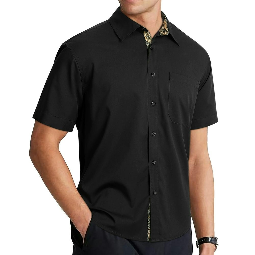 Men's Short Sleeve Button-Down Dress Shirt: $13.29 Men's Short Sleeve Button-Down Dress Shirt: $13.29