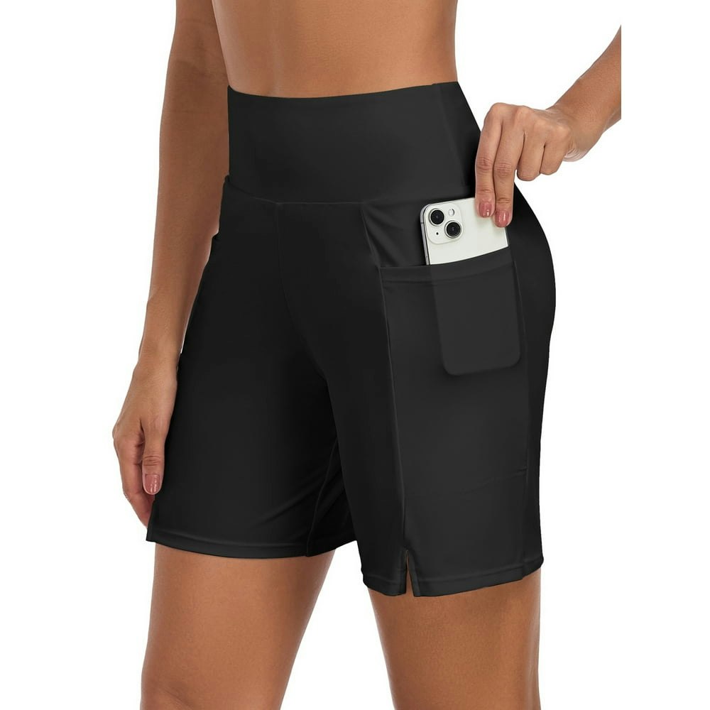 Ocean Blues Women's High-Waisted Board Shorts with Pockets: $14.29
