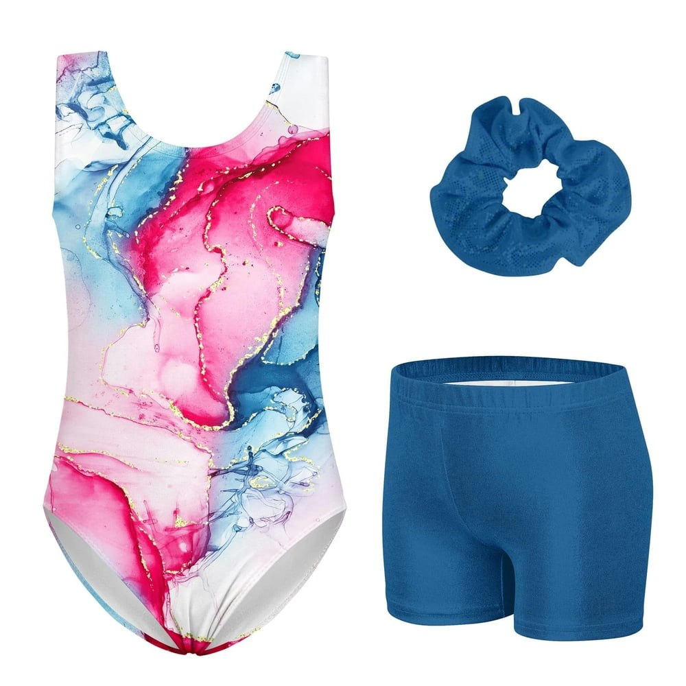 Aideaone Girls' Sparkly Gymnastics Leotard with Shorts 4-11 Years: $13.79 Aideaone Girls' Sparkly Gymnastics Leotard with Shorts 4-11 Years: $13.79