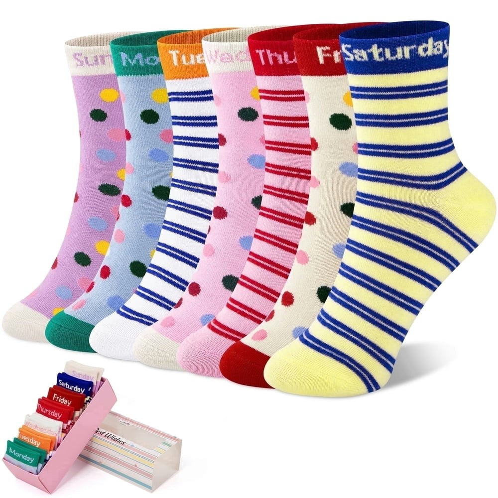 Lorrita Girls' Cotton Toddler Socks Gift Box 7-10 Years Old: $12.99 Lorrita Girls' Cotton Toddler Socks Gift Box 7-10 Years Old: $12.99