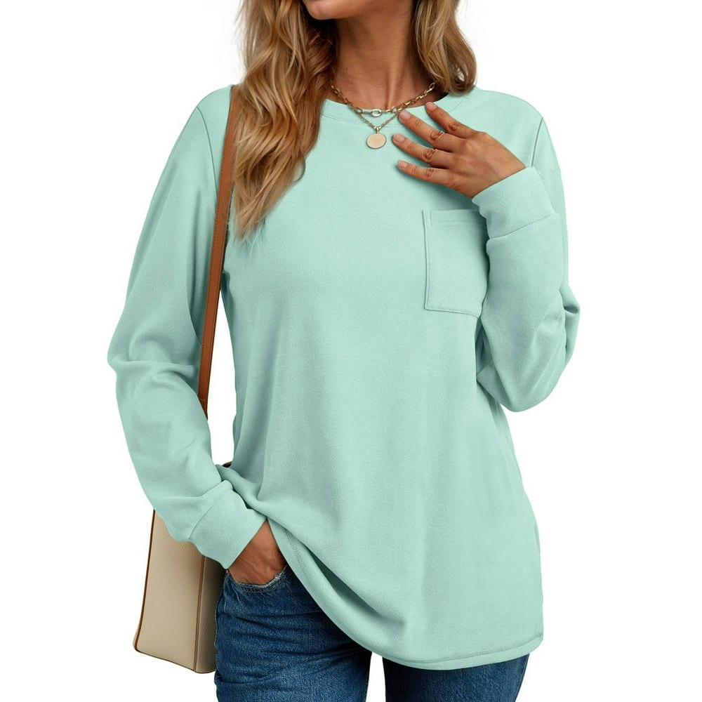 Fantaslook Women's Crewneck Sweatshirt with Pocket: $14.39