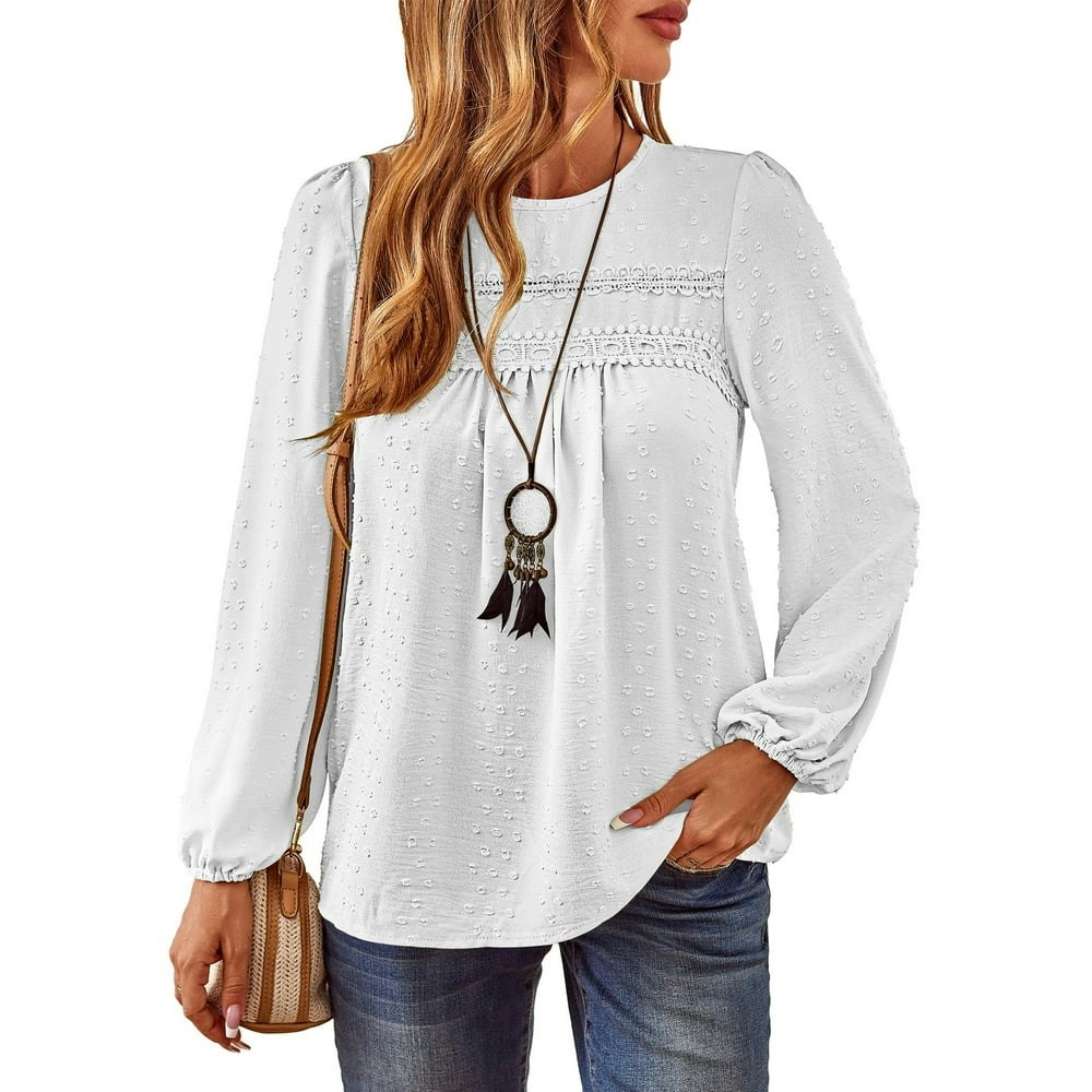 Corabera Women's Long Sleeve Chiffon Blouse Size L: $13.99
