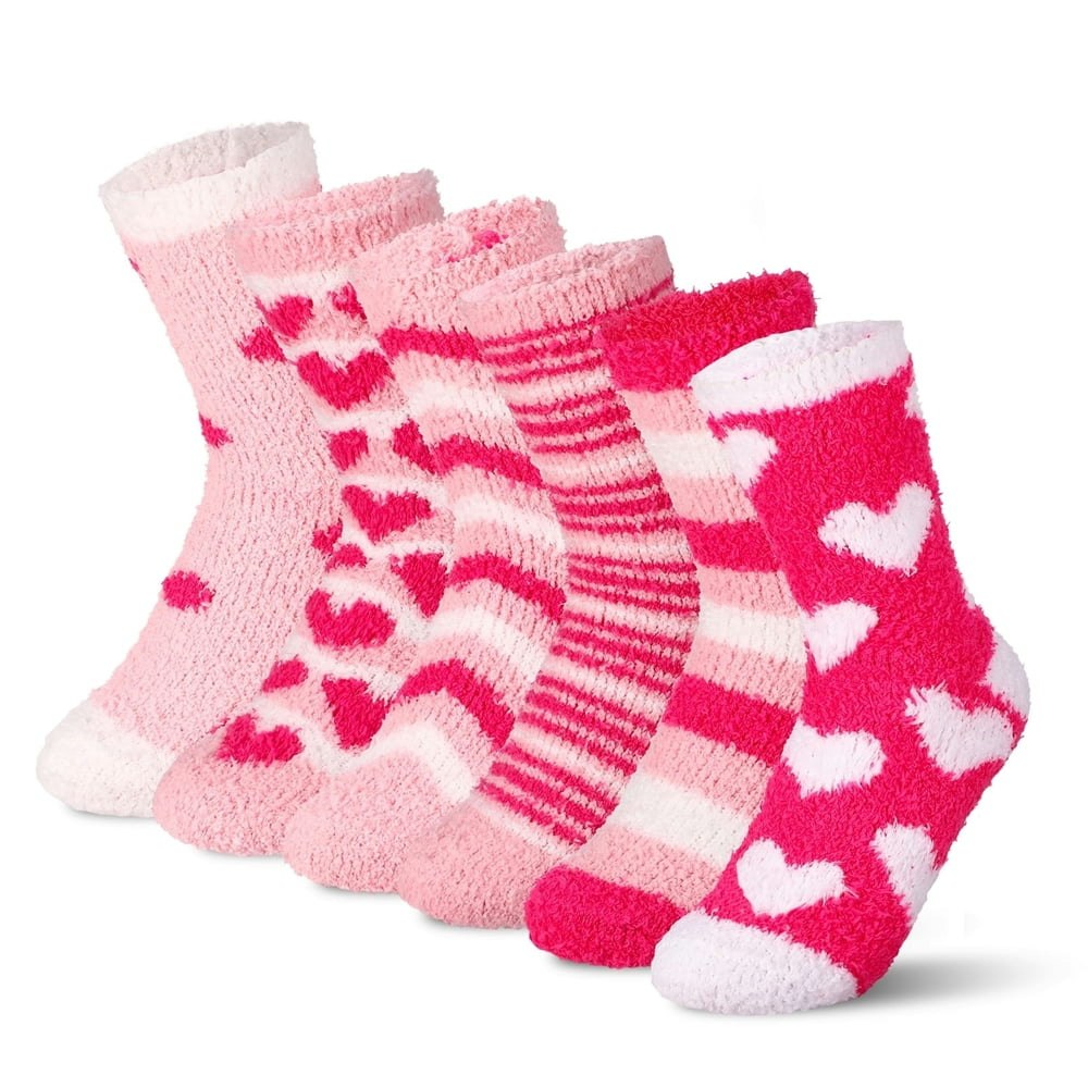 Bocaoying Women's Fluffy Socks 6-Pack: $10 Bocaoying Women's Fluffy Socks 6-Pack: $10