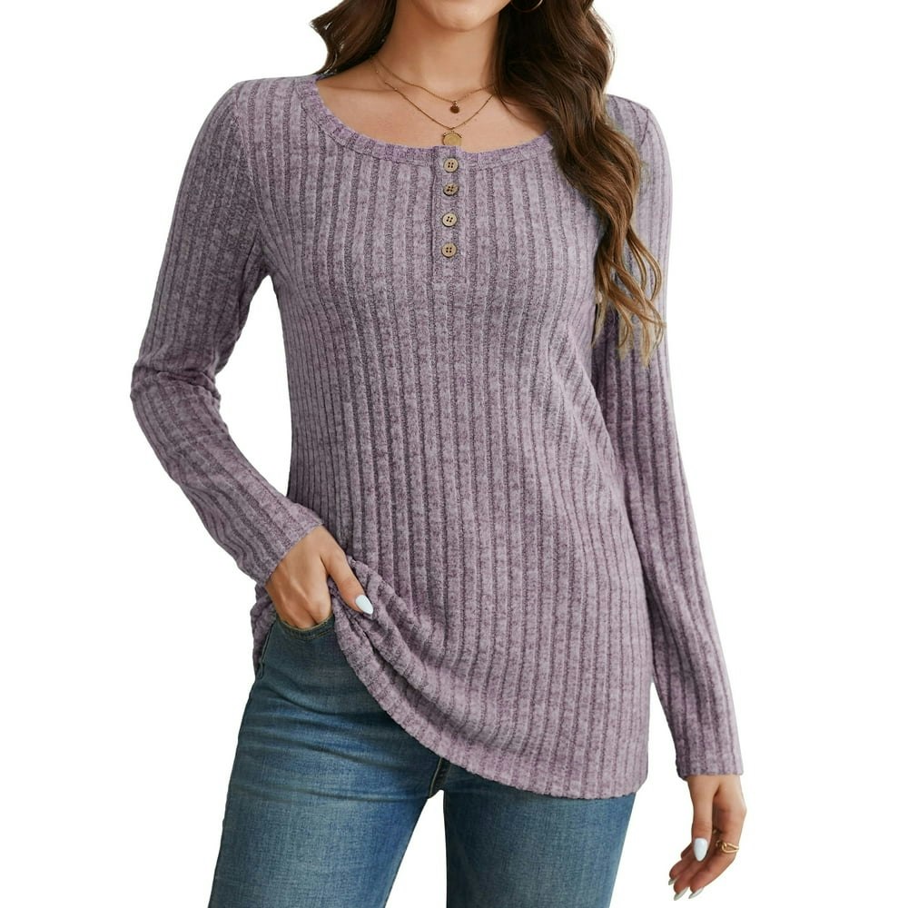 Women's Long Sleeve Tunic Top Sweater: $11.06