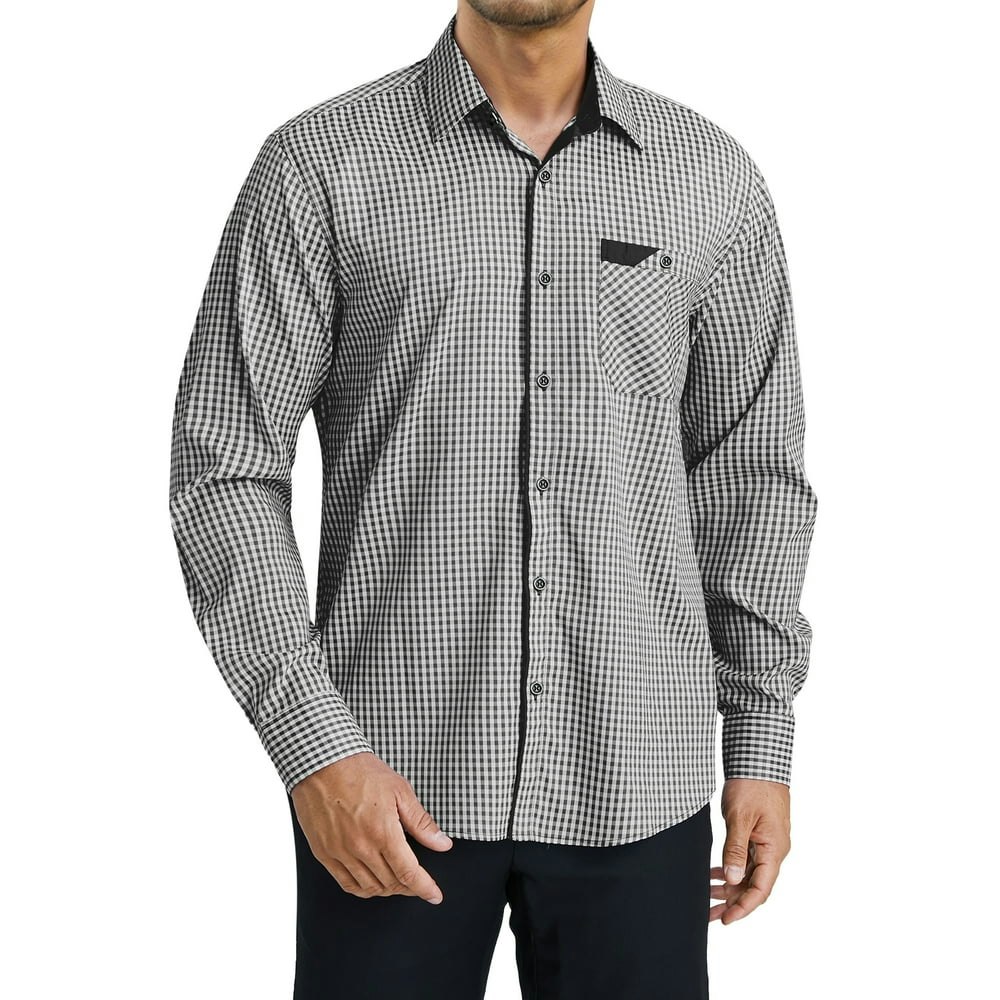 Men's Plaid Long Sleeve Button-Down Shirt L: $16.79 Men's Plaid Long Sleeve Button-Down Shirt L: $16.79