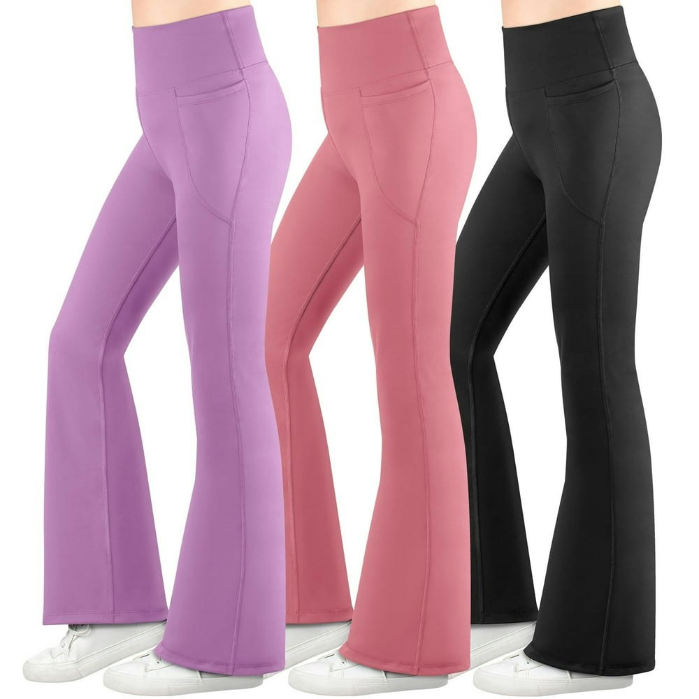Big Elephant Girl's Flare Leggings with Side Pockets 3-Pack: $30.39 Big Elephant Girl's Flare Leggings with Side Pockets 3-Pack: $30.39