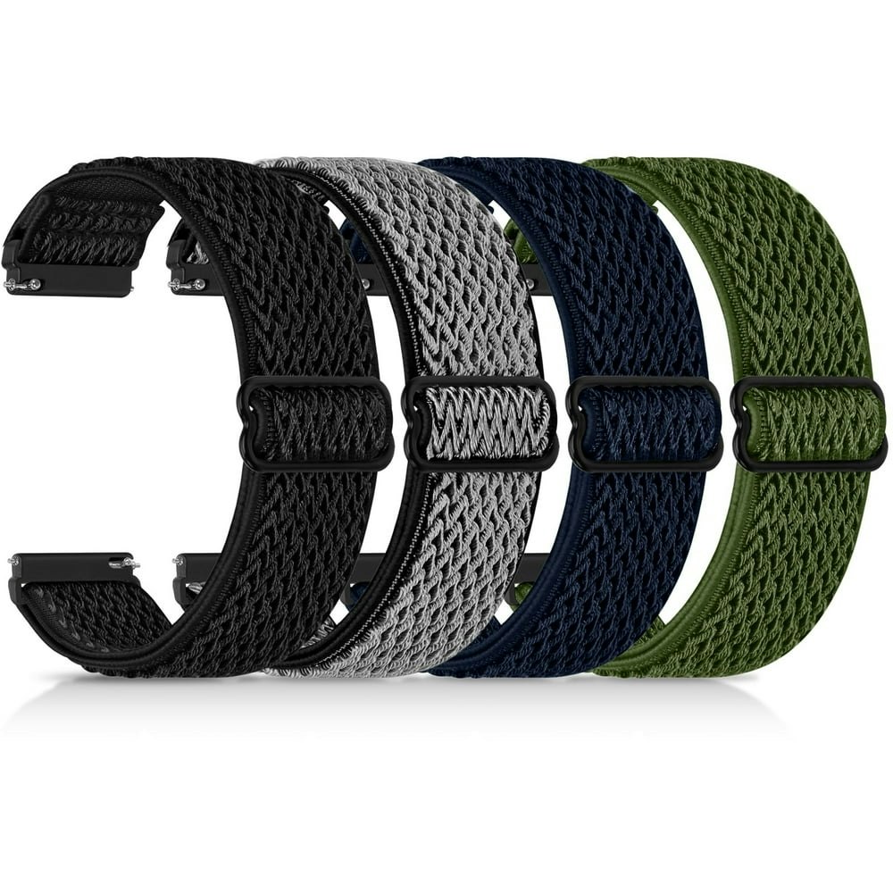 Vodtian 20mm Elastic Nylon Watch Bands 4-Pack: $10.79