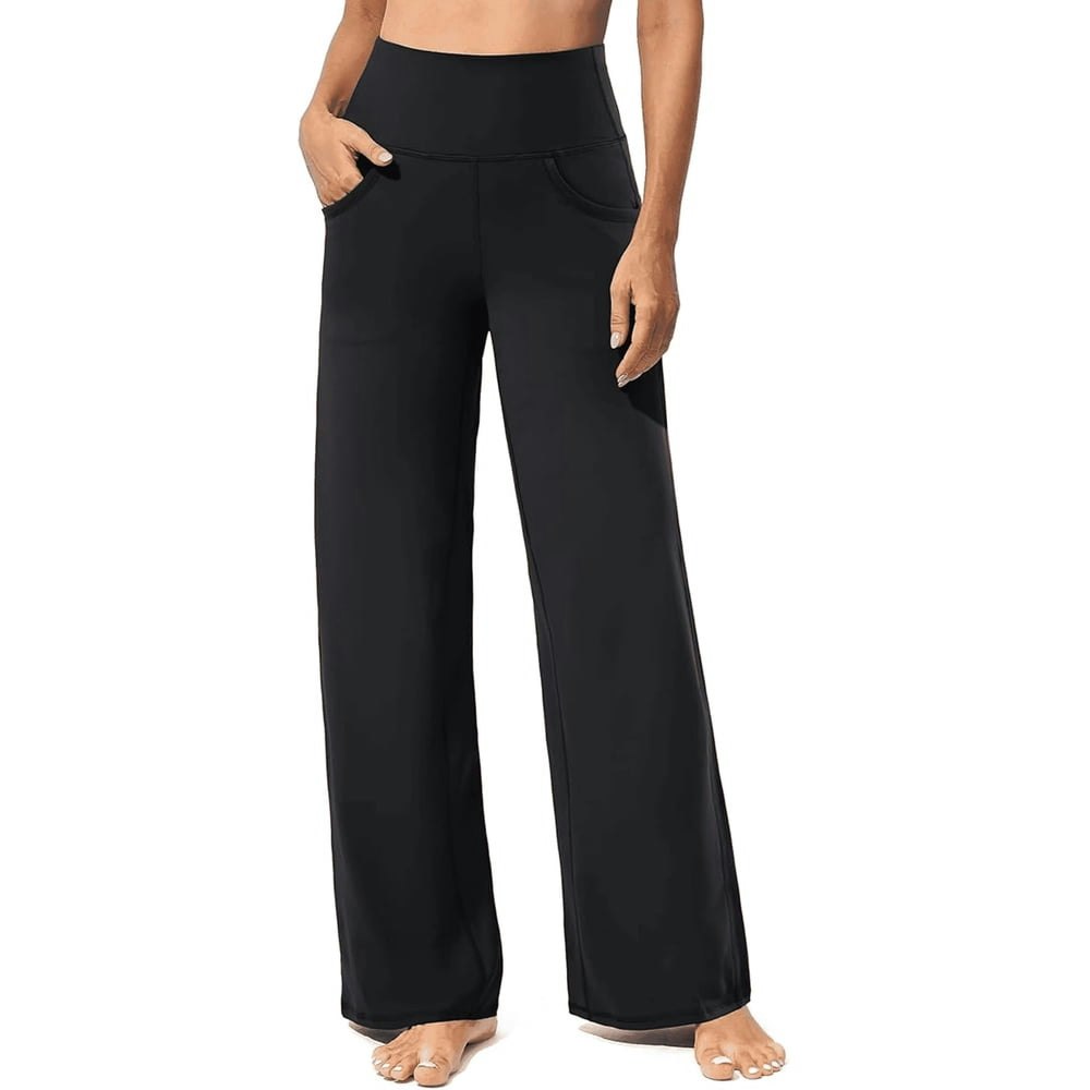 Mldra Women's High-Waisted Wide-Leg Sweatpants with Pockets: $14.79 Mldra Women's High-Waisted Wide-Leg Sweatpants with Pockets: $14.79