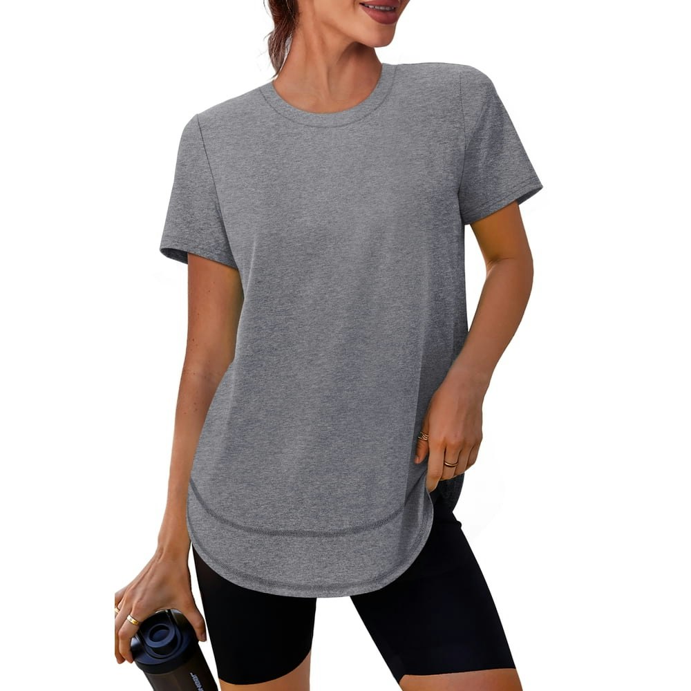 Ronuti Women's Quick-Dry Short Sleeve Athletic Top: $8.25
