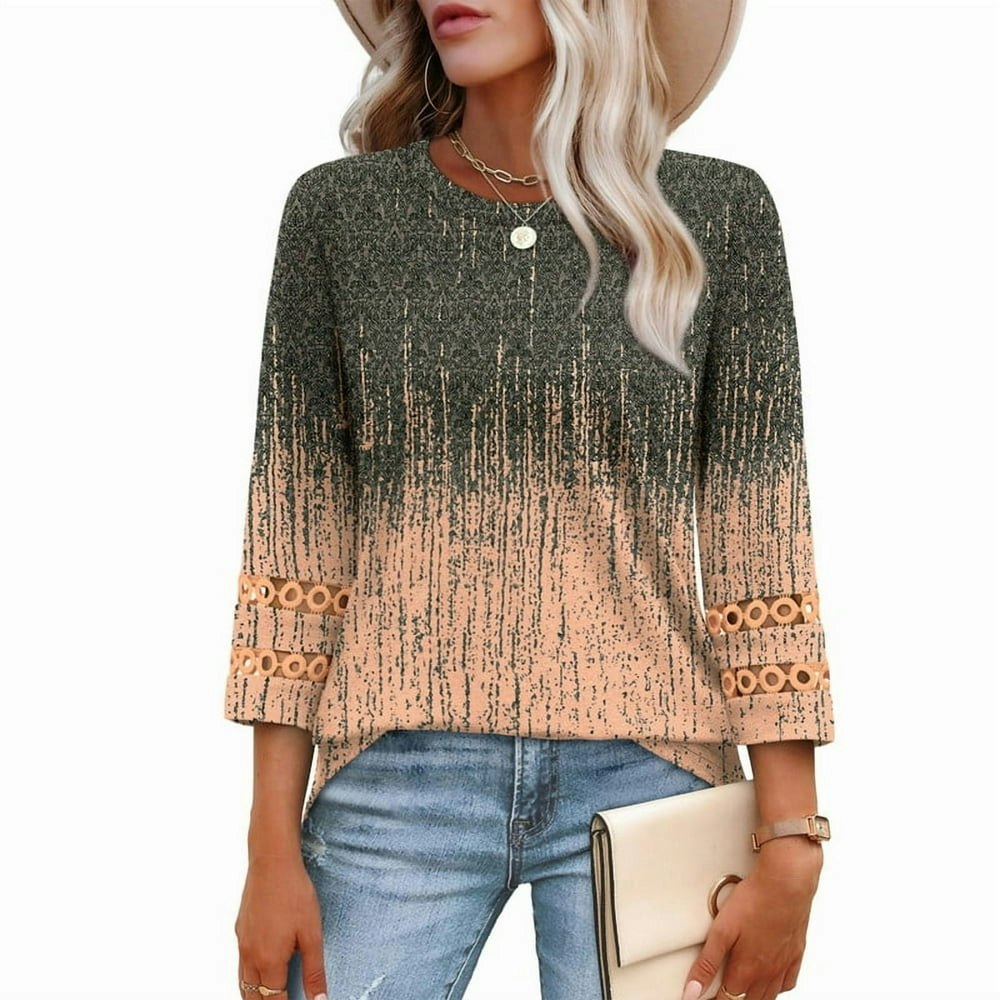 Ronuti Women's 3/4 Sleeve Tunic Top: $12.29