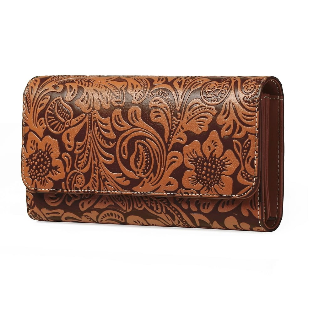 Goiacii Women's Trifold Wallet with Coin Purse: $24.62