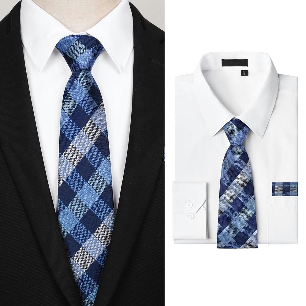 Men's Long Sleeve Dress Shirt with Matching Tie and Handkerchief Set L: $22.79 Men's Long Sleeve Dress Shirt with Matching Tie and Handkerchief Set L: $22.79
