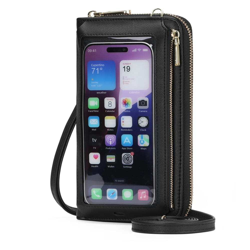GOIACII RFID Blocking Touch Screen Phone Purse Crossbody Bag: $20.99
